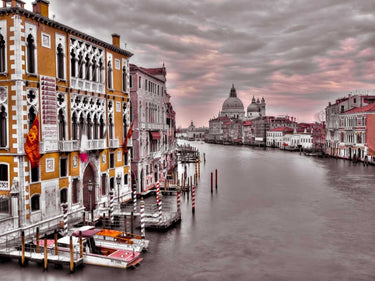 Cityscape and Grand Canal Venice Italy canvas art print by Frank Assaf, showcasing iconic Venetian architecture and scenery.