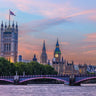 London Westminster Abbey and River Thames canvas art print by Frank Assaf, showcasing iconic UK architecture and scenic river views.
