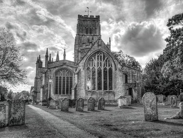 Canvas Art Print Old church in Northleach town - Cotswolds - UK Photography subject by Flint Helen Fine Art Print quality