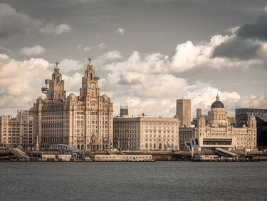 Canvas Art Print Liverpool skyline across the River Mersey, UK Photography subject by Consani Chris Fine Art Print quality