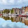 Canvas Art Print Amsterdam - reflections Photography subject by Flint Helen Fine Art Print quality