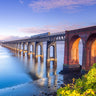 Canvas Art Print Tay Rail Bridge - Dundee - Scotland Photography subject by Flint Helen Fine Art Print quality