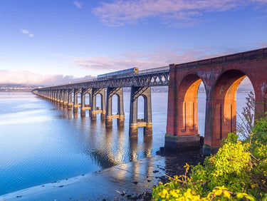 Canvas Art Print Tay Rail Bridge - Dundee - Scotland Photography subject by Flint Helen Fine Art Print quality