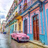 Canvas Art Print Vintage car on street of Havana, Cuba Photography subject by Frank Assaf Fine Art Print quality