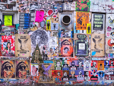 Canvas Art Print Graffiti, Brick Lane, London Photography subject by Babette Fine Art Print quality