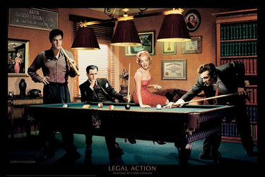 Canvas Art Print Legal Action Pop Culture subject by Herrera Leticia Fine Art Print quality