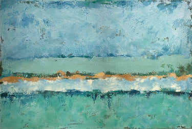 Canvas Art Print Bluegreen Harmony Abstract subject by Verbeek-Van Den Broek Fine Art Print quality