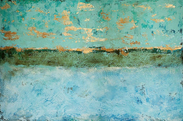Canvas Art Print Golden Horizon Abstract subject by Verbeek-Van Den Broek Fine Art Print quality