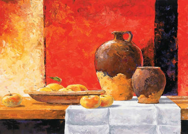 Canvas Art Print Still life with apples I Still-Life subject by Angelico Fra Fine Art Print quality