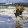 Canvas Art Print At The Beach Museum subject by Roesen Severin Fine Art Print quality