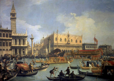 Canvas Art Print The Betrothal of the Venetian Doge to the Adriatic Coastal subject by Da Forli Melozzo Fine Art Print quality