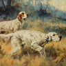 Canvas Art Print Two Setters Museum subject by Schiele Egon Fine Art Print quality