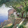 Feeling at Home Amalfi Coastal canvas art print by Bosch Hieronymus, showcasing vibrant seaside scenery in a framed wall art piece.