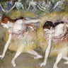 Canvas Art Print Dancers Bending Down Music-Dance subject by Gauguin Paul Fine Art Print quality
