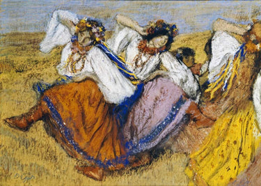 Canvas Art Print Russian Dancers Music-Dance subject by Gauguin Paul Fine Art Print quality