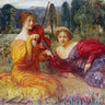 Canvas Art Print Musicienne du Silence, c. 1900 Museum subject by Hollywood Photo Fine Art Print quality