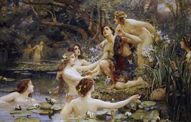 Canvas Art Print Hylas and The Water Nymphs Museum subject by Rousseau Henri Fine Art Print quality