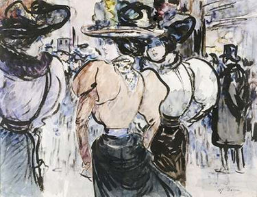 Canvas Art Print Elegantes Dans La Rue Museum subject by Van Gogh Vincent Fine Art Print quality
