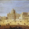 Canvas Art Print Piazza S. Pietro, Rome Museum subject by Kamdon Kreations Fine Art Print quality