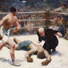 Canvas Art Print The Knock Out Museum subject by Cassatt Mary Fine Art Print quality