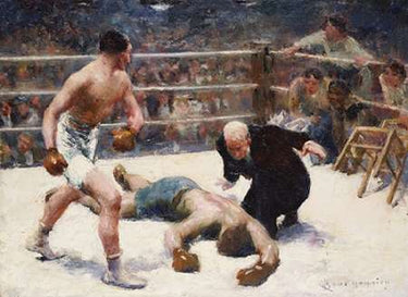 Canvas Art Print The Knock Out Museum subject by Cassatt Mary Fine Art Print quality