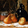 Canvas Art Print Onions, a Jug and a Ceramic Pot On a Tablecloth Museum subject by Changshuo Wu Fine Art Print quality