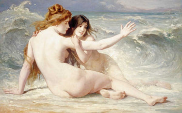 Canvas Art Print Sea Nymphs Museum subject by Marc Franz Fine Art Print quality