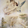 Canvas Art Print Cupid and Psyche Museum subject by Seurat Georges Fine Art Print quality