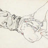 Canvas Art Print Reclining Woman With Blond Hair Museum subject by Somm Henry Fine Art Print quality