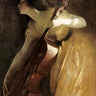 Canvas Art Print A Ray of Sunlight - The Cellist Museum subject by Bosch Hieronymus Fine Art Print quality
