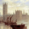 Canvas Art Print Westminster From The Thames Museum subject by Van Gogh Vincent Fine Art Print quality