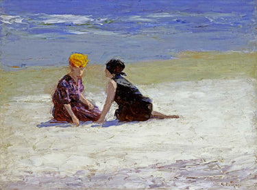 Canvas Art Print Confidences Coastal subject by Roesen Severin Fine Art Print quality