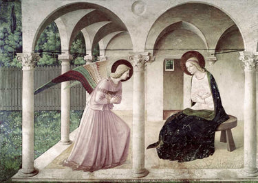 Canvas Art Print Annunciation Museum subject by Bouguereau William Fine Art Print quality