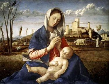 Canvas Art Print Madonna of The Meadow Museum subject by Brandeis Antonietta Fine Art Print quality