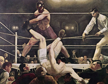 Canvas Art Print Dempsey and Firpo Modern subject by Breakspeare William A. Fine Art Print quality