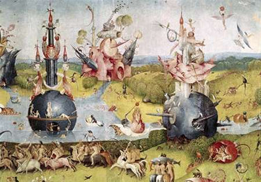 Canvas Art Print Garden of Earthly Delights - Detail Center Panel Museum subject by Burnett William Hickling Fine Art Print quality