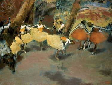 Canvas Art Print Before the Performance Music-Dance subject by Gauguin Paul Fine Art Print quality