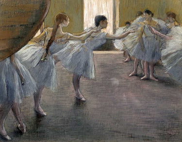 Canvas Art Print Dancers at the Rehearsal Music-Dance subject by Gauguin Paul Fine Art Print quality