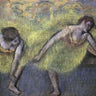 Canvas Art Print Two Dancers at Rest Museum subject by Gauguin Paul Fine Art Print quality