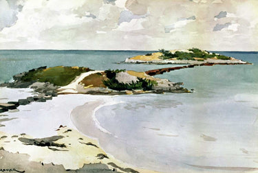 Canvas Art Print Gallows Island Coastal subject by Kano School Fine Art Print quality