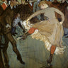 Canvas Art Print Dance at the Moulin Rouge - Detail Museum subject by Van Gogh Vincent Fine Art Print quality