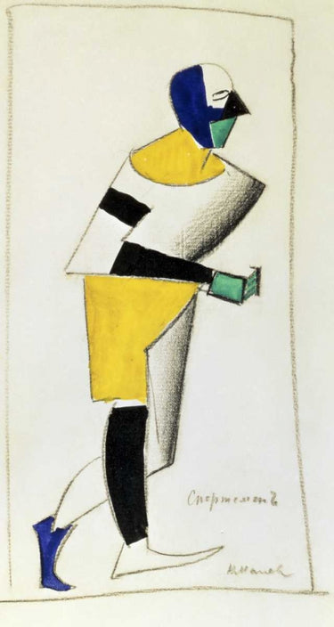 Canvas Art Print The Sportsman Abstract subject by Modigliani Amedeo Fine Art Print quality