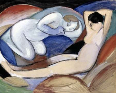 Canvas Art Print Zwei Liegende Akte Museum subject by Modigliani Amedeo Fine Art Print quality