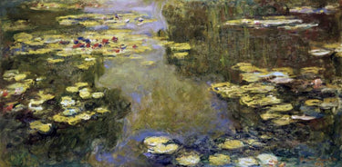 Canvas Art Print Water Lily Pond - Le Bassin aux nympheas Coastal subject by NASA Fine Art Print quality