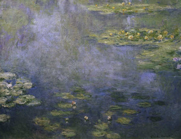 Canvas Art Print Water Lilies - Nympheas IV Coastal subject by Nowell Laurence Fine Art Print quality