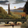 Canvas Art Print The Eiffel Tower Museum subject by Schiele Egon Fine Art Print quality
