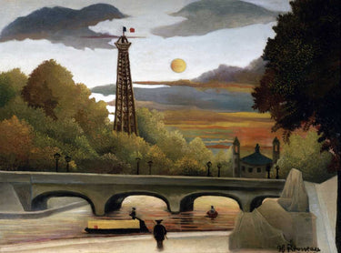 Canvas Art Print The Eiffel Tower Museum subject by Schiele Egon Fine Art Print quality