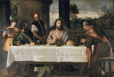 Feeling at home Van Gogh "Supper at Emmaus" canvas art print, depicting a detailed scene from the famous oil painting.