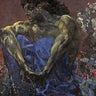 Canvas Art Print Demon Seated Fantasy subject by Rossini John Fine Art Print quality