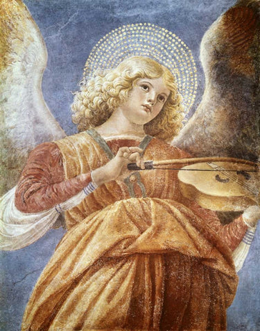 Canvas Art Print Music Making Angel with Violin Fantasy subject by Forlani Paolo Fine Art Print quality